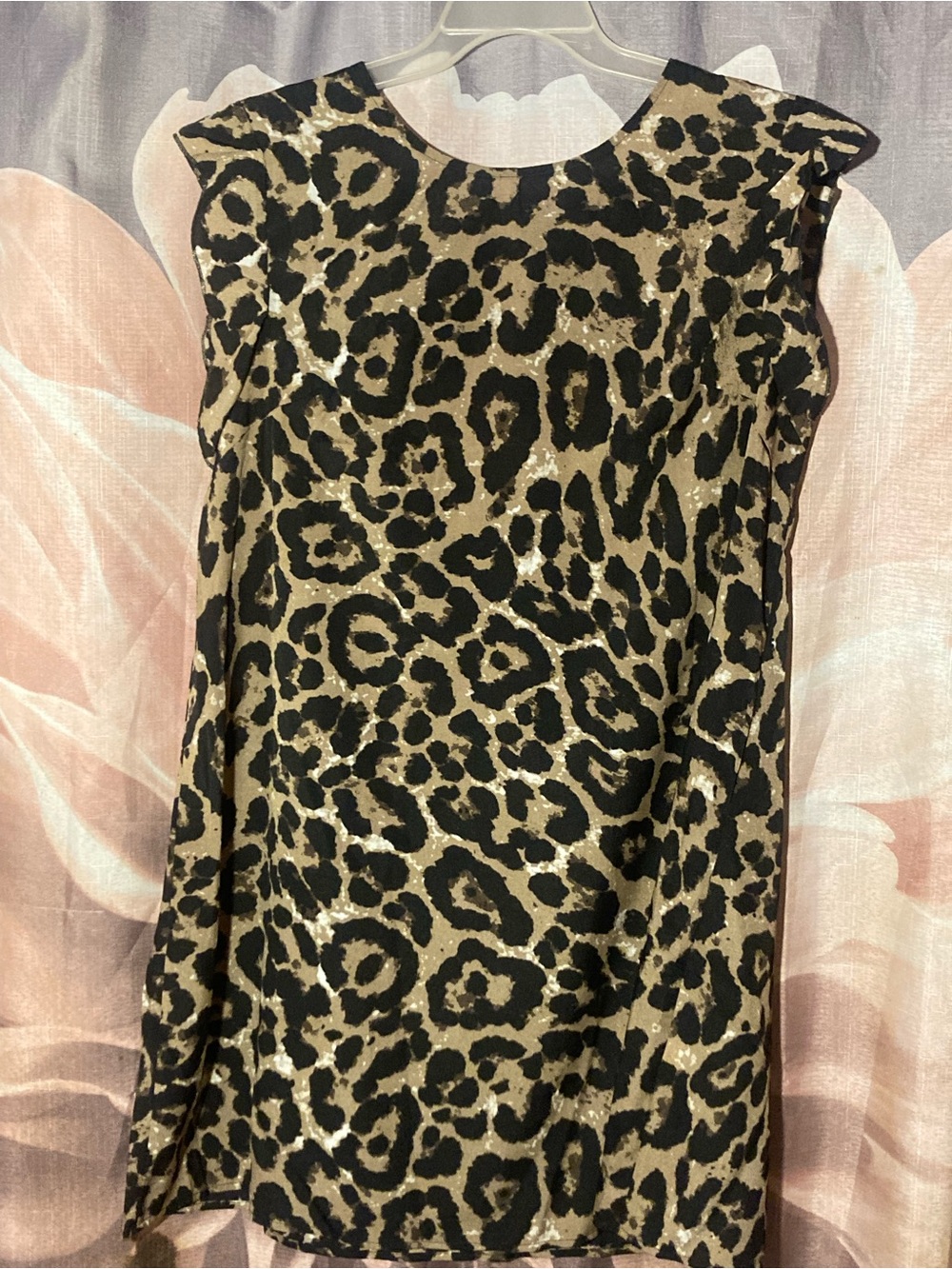 SHEIN Leopard Print Sleeveless Dress in Black and Tan NWOTS